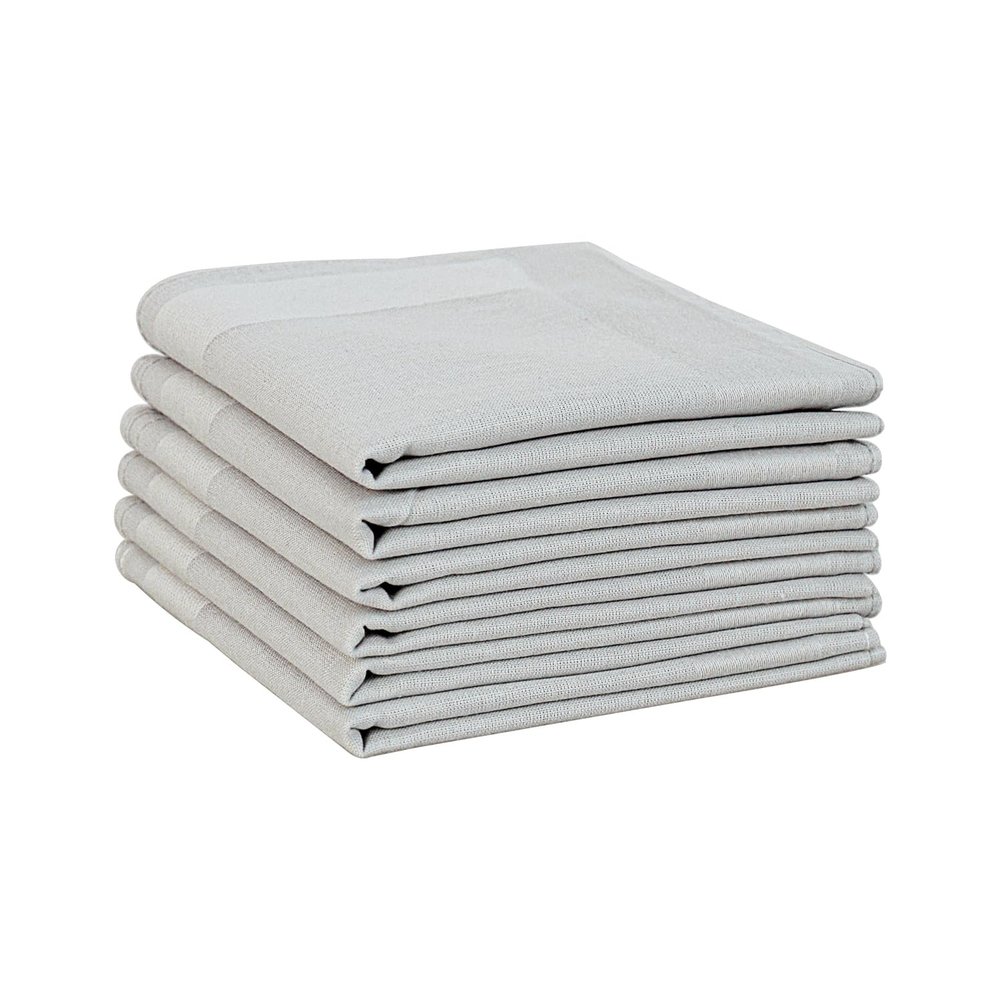 Bycc Bynn Men's Handkerchiefs Soft Cotton Solid Colour Classic Hankie (6, Light Gray)