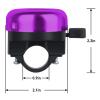 Rainbow Pattern Bike Bell for Kids Girls Boys,Adjustable Size Bicycle Bell Bike Accessories for Adult Women Men Clear Sound Bike Horns Purple view 4
