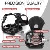 BUCKLOS Bike Pedals with Toe Cages and Straps Double Sided with SPD-Single Lock on Bike Handlebar Grips Mountain Bike MTB Handle Bar Grips Anti-Slip view 4