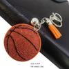 Fuqimanman2020 Sparkling Baseball Football Keychain Rhinestone Sport Ball Keyring Keychain Accessories For Backpack Purse(Basketball) view 3