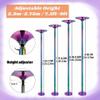 SAFWELAG Dance Pole Professional Stripper Pole Spin and Static Dancing Pole for Home Apartment Club, Height Adjustable Stripper Pole with Extension, Loads 440lbs(286CM-299CM/9.4ft-9.8ft) view 3
