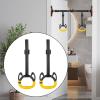 kowaku Gymnastics Rings Pull up Rings Adjustable Straps Buckles Indoor Calisthenics for Kids Adult with Hand Tape Training Rings, 1M view 4