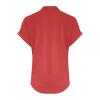 Linen Shirts for Women,Recent Orders Placed by me,Linen Shirts for Women 2025 Summer Casual V Neck Button Down Short Sleeve Tops Trendy Comfy Business Work Blouses,Red,X-Large view 2