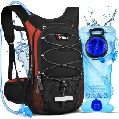 Hydration Pack, Insulated Hydration Backpack with 2L Hydration Bladder, Hiking Backpack for Men Women Kids, Water Backpack for Hiking, Running, Cycling, Camping
