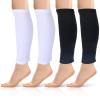 2 Pairs Calf Compression Sleeves Footless Compression Socks Non Slip Legs Sleeves for Running, Cycling, Shin Splints Support, Relieve Legs Pain, Travel, Sports, Work, Daily Wear view 1