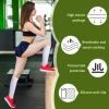 2 Pairs Calf Compression Sleeves Footless Compression Socks Non Slip Legs Sleeves for Running, Cycling, Shin Splints Support, Relieve Legs Pain, Travel, Sports, Work, Daily Wear view 3