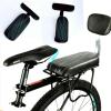 SHEKAKO Kid's Bike Cushion Seat, Bicycle Backrest, PU Leather, Comfort Rack Mountain Seat (White, Wine Red) view 3
