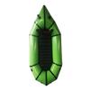 Packraft 420D TPU Inflatable Travel Kayak Lightweight Packrafts with Soft Seat for Flat Water Rafting Bicycle Drifting Litewater Dinghy, 1 Person (Olive Green) view 1