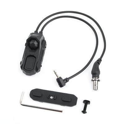 Tactical Dual Button Remote Activation Pressure Switch for M300 / M600 Flashlight, Fit for M&K Picatinny Rail(SF Plug)