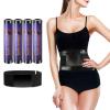 Hayunfiys 4 Rolls 60 Meters Black Osmotic Plastic Body Wrap Exercise & Fitness Sweat Enhancer Anti-Shedding Yoga Training Band Set, DIY Sauna Wrap Pilates Workout view 1