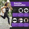Hayunfiys 4 Rolls 60 Meters Black Osmotic Plastic Body Wrap Exercise & Fitness Sweat Enhancer Anti-Shedding Yoga Training Band Set, DIY Sauna Wrap Pilates Workout view 2