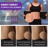 Hayunfiys 4 Rolls 60 Meters Black Osmotic Plastic Body Wrap Exercise & Fitness Sweat Enhancer Anti-Shedding Yoga Training Band Set, DIY Sauna Wrap Pilates Workout view 3