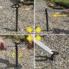 COBARYEN 11" Aluminum Screw-in Ground Anchors - Heavy Duty Metal, Non-Rust Spiral Tent Stakes for High Wind, Grass, Sand, Camping, Canopies, Trampolines & Outdoor Securing view 3