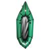 Packraft 420D TPU Inflatable Travel Kayak Lightweight Packrafts with Soft Seat for Flat Water Rafting Bicycle Drifting Litewater Dinghy, 1 Person (Green) view 1