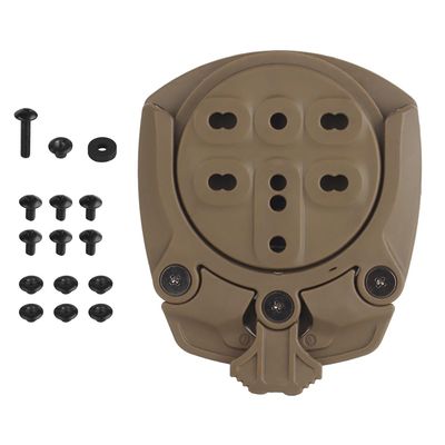 360 Rotation Holster Platform Adapter Receiver Mounts Quick Connect Drop Leg Holster/Mid-Ride Universal Belt Loop (Khaki)