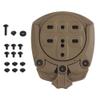 360 Rotation Holster Platform Adapter Receiver Mounts Quick Connect Drop Leg Holster/Mid-Ride Universal Belt Loop (Khaki) view 1