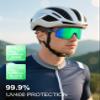 BangLong Polarized Cycling Glasses Sports Sunglasses, UV400 Protection, Men Women Running Fishing Driving Baseball Glasses (Green) view 2
