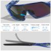 BangLong Polarized Cycling Glasses Sports Sunglasses, UV400 Protection, Men Women Running Fishing Driving Baseball Glasses (Green) view 3