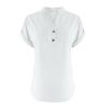 Cotton Tunic Tops for Women,Lightning+Deals Today on Clearance Prime,Linen Shirts for Women 2025 Summer Casual V Neck Button Down Short Sleeve Top White view 2