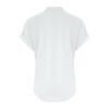 Cotton Tunic Tops for Women,Lightning+Deals Today on Clearance Prime,Linen Shirts for Women 2025 Summer Casual V Neck Button Down Short Sleeve Top White view 3