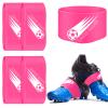Patelai 4 Pcs Soccer Cleat Lace Cover Sports Shoe Band Protector Soccer Shoe Cleat Bands Youth Adult (Youth,Pink) view 1