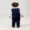 Boarnseorl Baby Boys Pants Sets, Infant Long Sleeve Shirt + Pants + Bow Tie + Vest,Toddler Gentleman Outfits,18-24M view 4