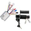 ICONSPORTSS 36V 500W Brush Motor Controller and Key Twist Throttle for Electric Scooter Go Kart ATV Buggy E Bike Dirt Bike view 1