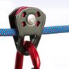 Qsvbeeqj Small Single Pulley Gear Ball Bearing Mountaineering Rock Climbing Zipline Traverse-Solving Carriage Pulley view 2