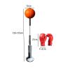 Aymzbd Boxing Reaction Ball Boxing Speed Bag Boxing Gear Height Adjustable Freestanding Punching Ball Boxing Bag for MMA Exercise, for Kids view 2