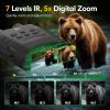 4K Night Vision Goggles, Infrared Night Vision Binoculars for Adults, HD Large Screen Binoculars can Save Photo and Video with 32GB TF Card, Camping & Hunting view 3