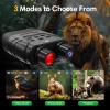4K Night Vision Goggles, Infrared Night Vision Binoculars for Adults, HD Large Screen Binoculars can Save Photo and Video with 32GB TF Card, Camping & Hunting view 4