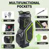 14 Way Golf Stand Bag, Golf Bags for Men with Stand, Full Length Top Dividers Ergonomic with 8 Pockets Golf Club Bags Lightweight and Durable for Men & Women view 3