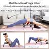 GLGGXBF Yoga Chair Mini Inversion Table with Back Massage Roller, 400 lbs Weight Capacity, Multi-Function Yoga Chair for Yoga, Exercise, Sit-ups, Stretching, Massage view 3