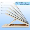 AURGOD Calf Stretcher Portable Wooden Slant Board for Calf Stretching, 5 Adjustable Angles Incline Board, Load 220 lbs Physical Therapy Equipment for Squats, Exercise, and Leg view 3