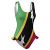 Adugen Origei One-Piece Swimsuit Women Saint Kitts and Nevis Flag Sexy Bathing Suits Beach Bikini M view 3