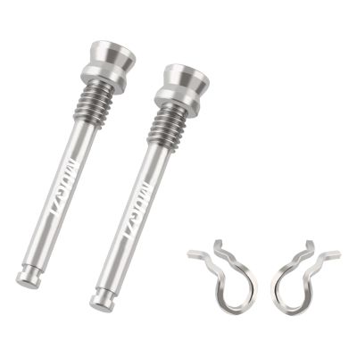 DYNWAVE Titanium Bolts for Bicycle Disc Brake Pad Threaded Pin Inserts Screw Disc Brake Pad Pin Axle for Threaded Hydraulic Disk, Silver