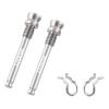 DYNWAVE Titanium Bolts for Bicycle Disc Brake Pad Threaded Pin Inserts Screw Disc Brake Pad Pin Axle for Threaded Hydraulic Disk, Silver view 1