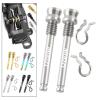 DYNWAVE Titanium Bolts for Bicycle Disc Brake Pad Threaded Pin Inserts Screw Disc Brake Pad Pin Axle for Threaded Hydraulic Disk, Silver view 4