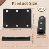 2 Pieces Leather Luggage Handle Wraps Covers PU Handbag Grip Cover Protector Soft Purse Strap Cover Pad with Brass Clasps for Wallet Tote Bag Suitcase Travel Bag, Black view 2