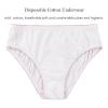 5 Pieces Women's Disposable Underwear Ladies Panties Handy Bikinis for Travel Hotel Thong Spa Emergencies White view 4