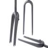 Wkantlaes Matte black,Straight, Gravel Carbon Fiber Rigid Fork 700C Carbon Fiber Road Bike Rigid Fork QR 9Mm Disc Brake Thru Axle 1-1/8'' Straight/Tapered Tube Light Bicycles Front Forks view 1