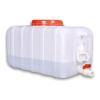 Water Storage Containers Water Carrier Plastic Water Tank with Tap Emergency Water Container 50L/80L/110L/200L Water Bucket Jug for Hiking Camping Driking Outdoors Indoors(Size:80L) view 1