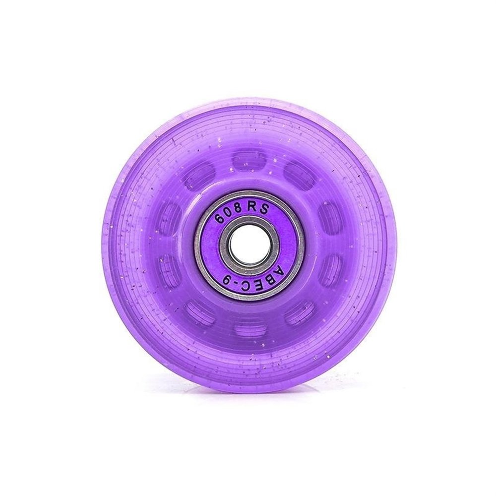 SAGGION Roller Skate Wheels 1/4/8 Pc/Lot Pu Rubber Skate Wheels for Outdoor Skate Shoes Packing Manner High Elastic Shock-Absorbing Four-Wheel 58x32x MM(Purple 1pc)
