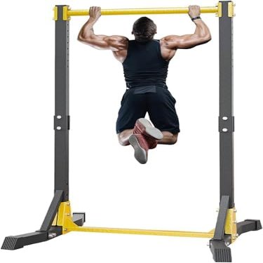Pull Up Station, Portable Pull Up Bar, Power Tower, Pull Up Bar Free Standing, for Strength Training Pull Up Dip Maximum Load 400LBS with 11 Gears Adjustment (Black)