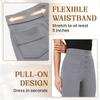 MiNGQIU Bloomy Dove Stretch Pants,Solid Stretchy High Waist Trousers Pants,Multiple Pockets Straight Stretch Pants for Women (Khaki,Medium) view 3