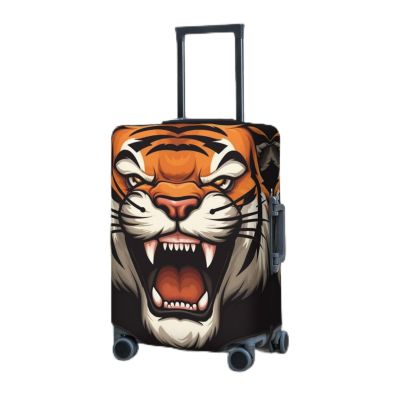 BTCOWZRV Luggage Cover Elastic Washable Suitcase Protector Big mouth tiger Suitcase Covers for Luggage 18-32 Inch Portable Travel Luggage Covers Sleeve Dust-proof Anti-Scratch Baggage Covers