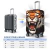 BTCOWZRV Luggage Cover Elastic Washable Suitcase Protector Big mouth tiger Suitcase Covers for Luggage 18-32 Inch Portable Travel Luggage Covers Sleeve Dust-proof Anti-Scratch Baggage Covers view 2