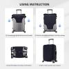 BTCOWZRV Luggage Cover Elastic Washable Suitcase Protector Big mouth tiger Suitcase Covers for Luggage 18-32 Inch Portable Travel Luggage Covers Sleeve Dust-proof Anti-Scratch Baggage Covers view 3