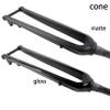Wkantlaes Matte black/cone,27.5", Gravel Carbon Mountain Bike Rigid Fork 26'' 27.5'' 29'' Rigid Fork Disc Brake 15X100mm Thru Axle Front Fork 1-1/2'' Straight/Cone Steerer Tube Threadless view 3