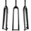 Wkantlaes Matte black/cone,27.5", Gravel Carbon Mountain Bike Rigid Fork 26'' 27.5'' 29'' Rigid Fork Disc Brake 15X100mm Thru Axle Front Fork 1-1/2'' Straight/Cone Steerer Tube Threadless view 4